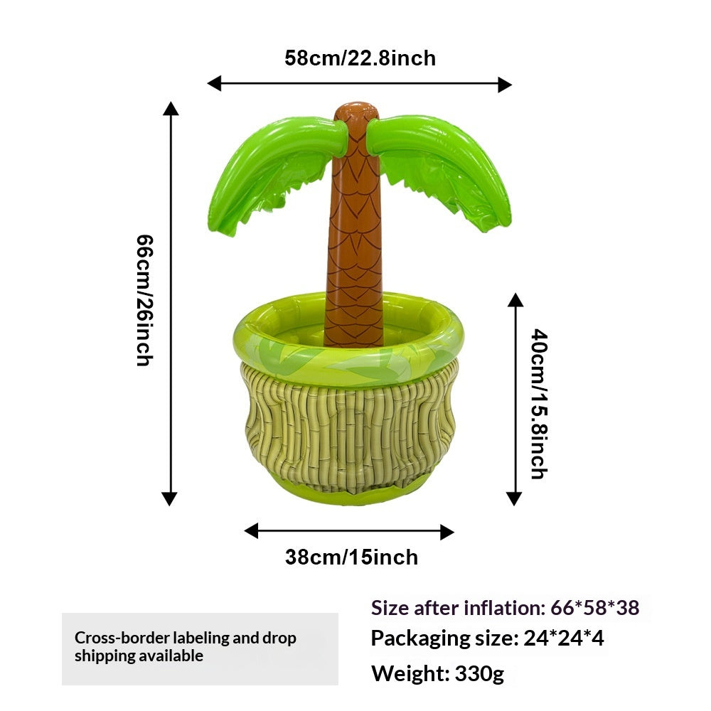 Creative Thickened PVC Floating Ice Bucket Portable For Summer Swimming Pools