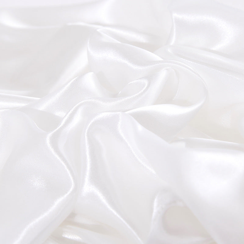 Simulation Silk Satin Solid-color Pillow Cushion Cover