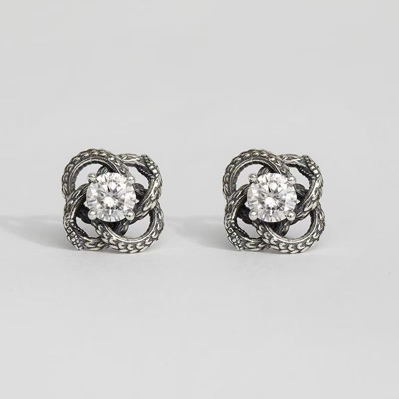 Samsara Wheel Vintage Stud Earrings, Niche Hip Hop Unique High-End Irregular Fashion Ear Jewelry