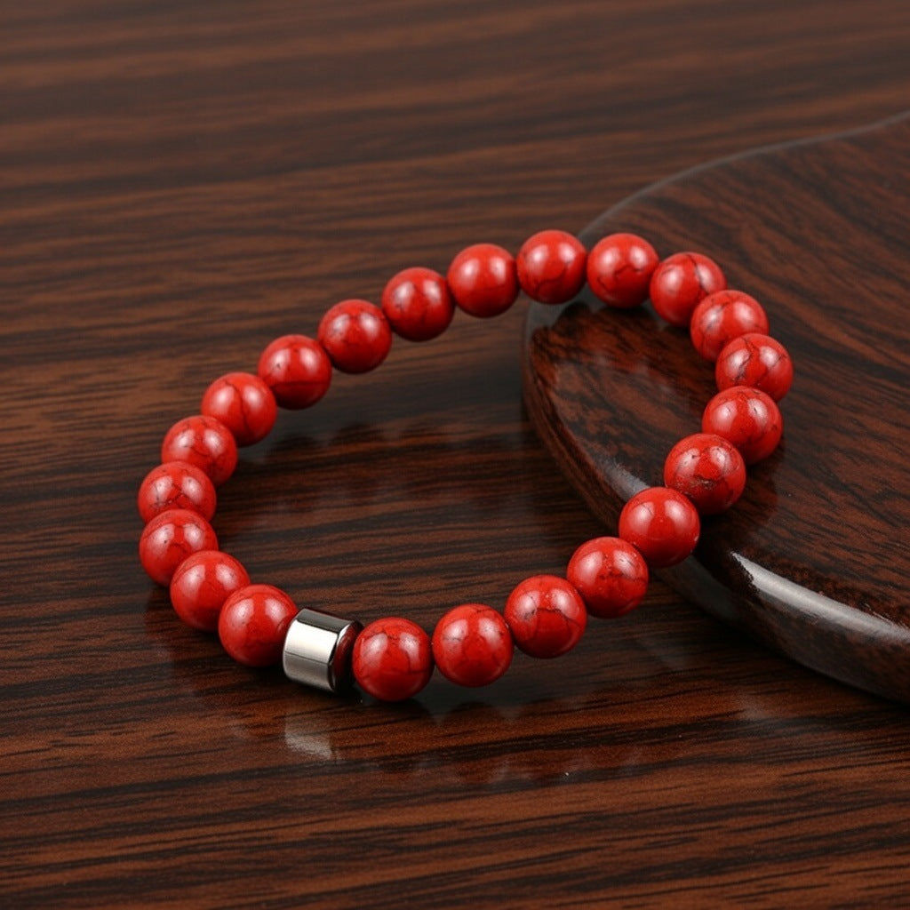 Women's Fashion Simplicity Black Tourmaline Bead Bracelet