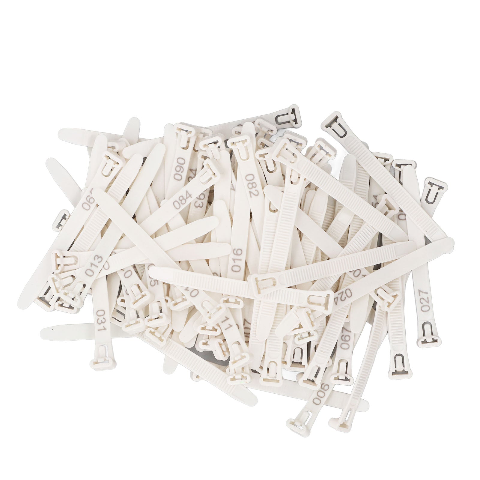 Chicken Leg Rings 1-100 Numbered Chicken Identification Leg Bands Tags Reusable For Ducks Chicks Chicken Pigeons Goose White