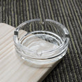 Simple Transparent Round Glass Ashtray