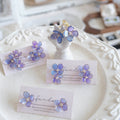 Summer Hydrangea Purple Gentle Flower Earnail Earring