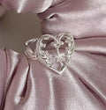 Y2K Silver Auditorium Relief Ring