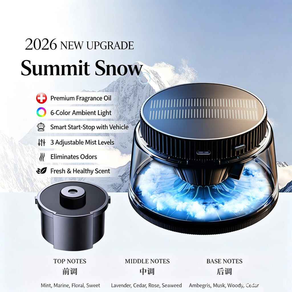 Car Mist Aroma Diffuser, Smart Solar Powered Auto Spray Car Air Freshener