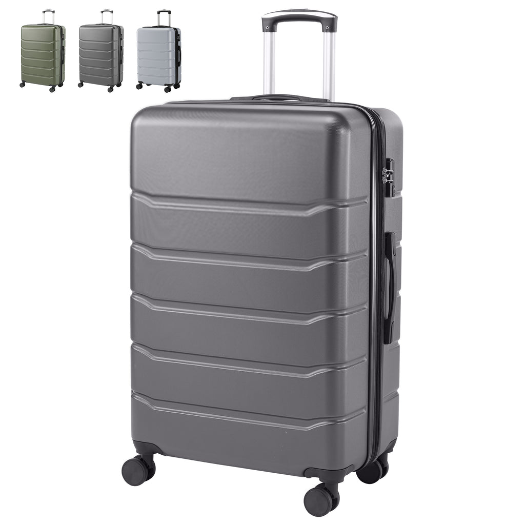 Hard Shell Carry On Suitcase, ABS Spinner Wheel Luggage, Lightweight And Expandable Rolling Travel Bag