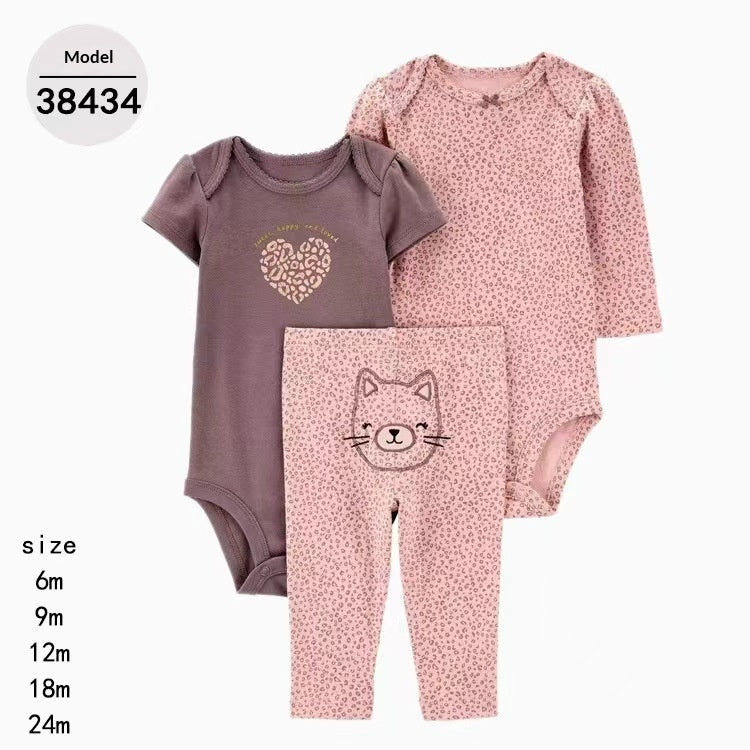 Childrens SpringAutumn New Arrival Infant And Toddler Three-Piece Set