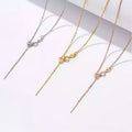 999 Fine Silver Necklace For Women Studded With Tiny Stars  Cross-link Box Chain