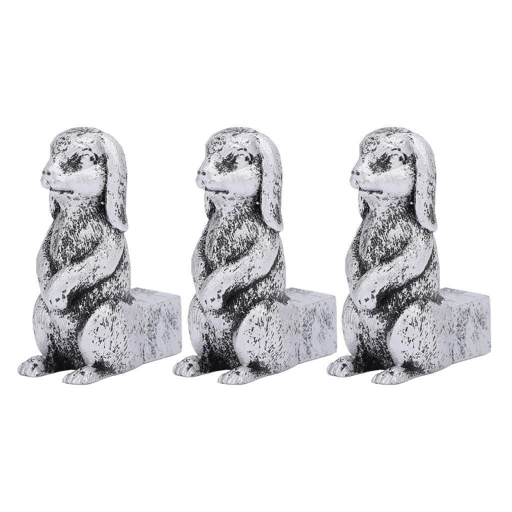3PCS Flower Pot Decorative Feet Resin Animal Statue Plant Pot Support Feet Planter Riser For Outdoor Garden Standing Rabbit