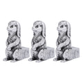 3PCS Flower Pot Decorative Feet Resin Animal Statue Plant Pot Support Feet Planter Riser For Outdoor Garden Standing Rabbit