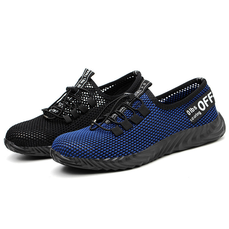 Summer Lightweight Steel-toe Crush- And Puncture-resistant Fashionable Breathable Safety Shoes