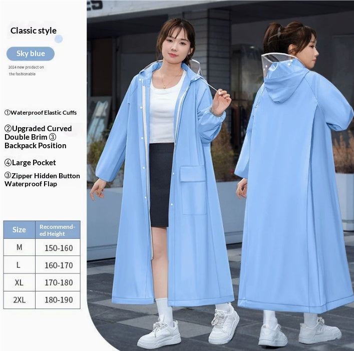 Heavy-Rainproof One-Piece Raincoat For Electric Bicycles