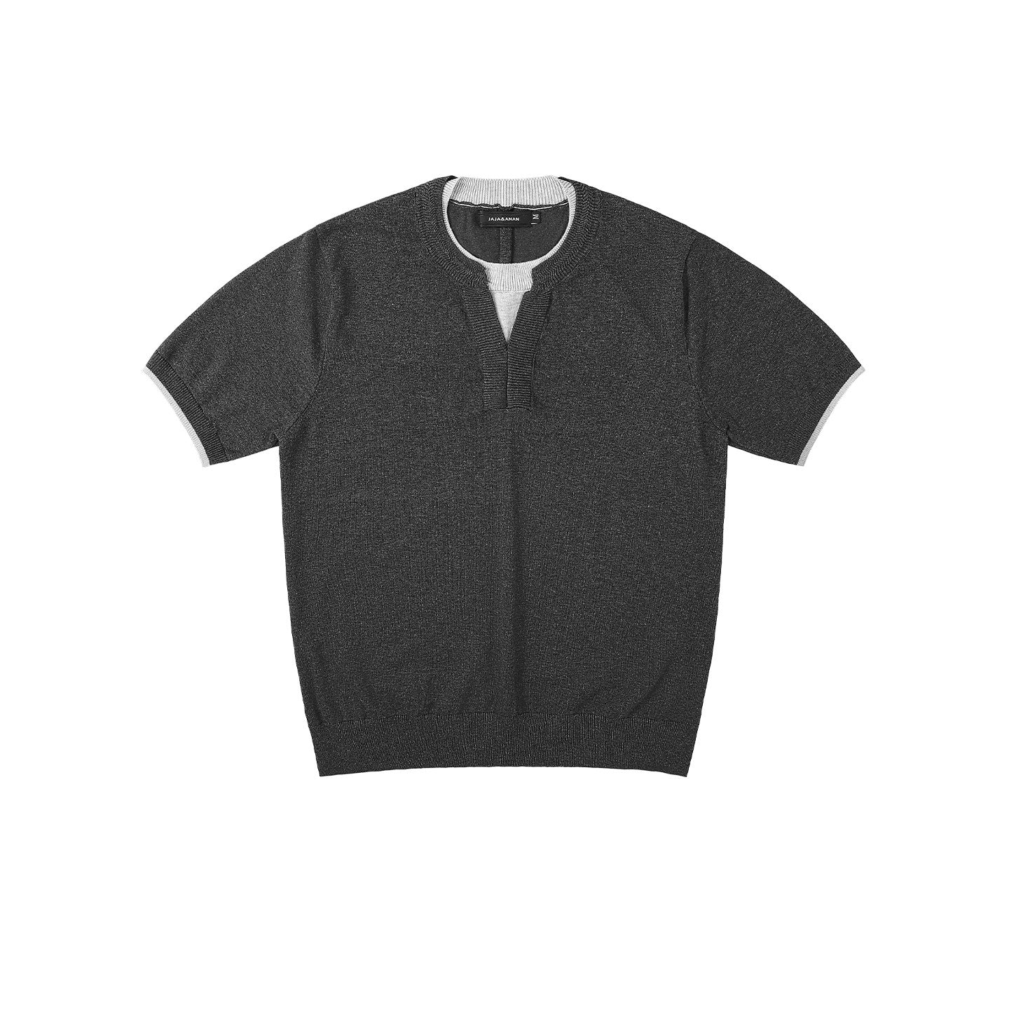Relaxation Knitted Short-sleeved T-shirt Male