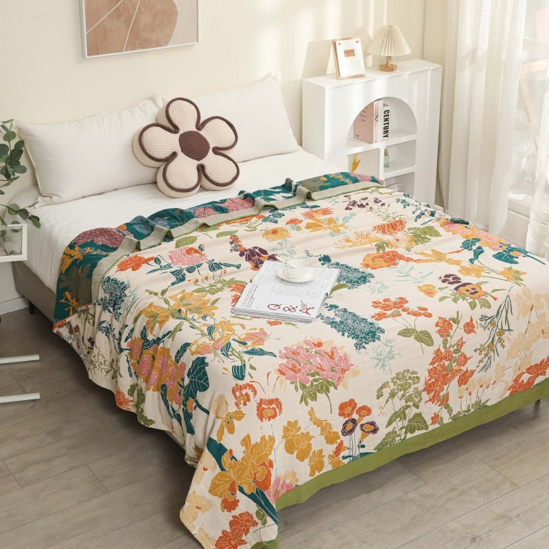 Cotton Multlayer Gauze Towel QuiltAllcotton Towel Blanket