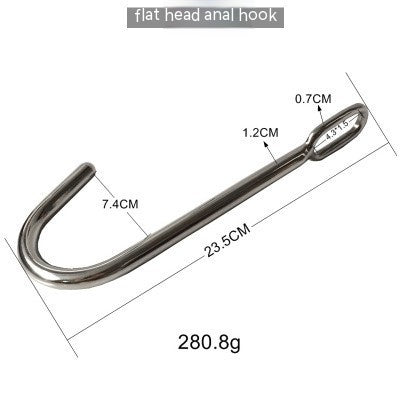 One-piece Women's Stainless Steel Anal Hook Collar
