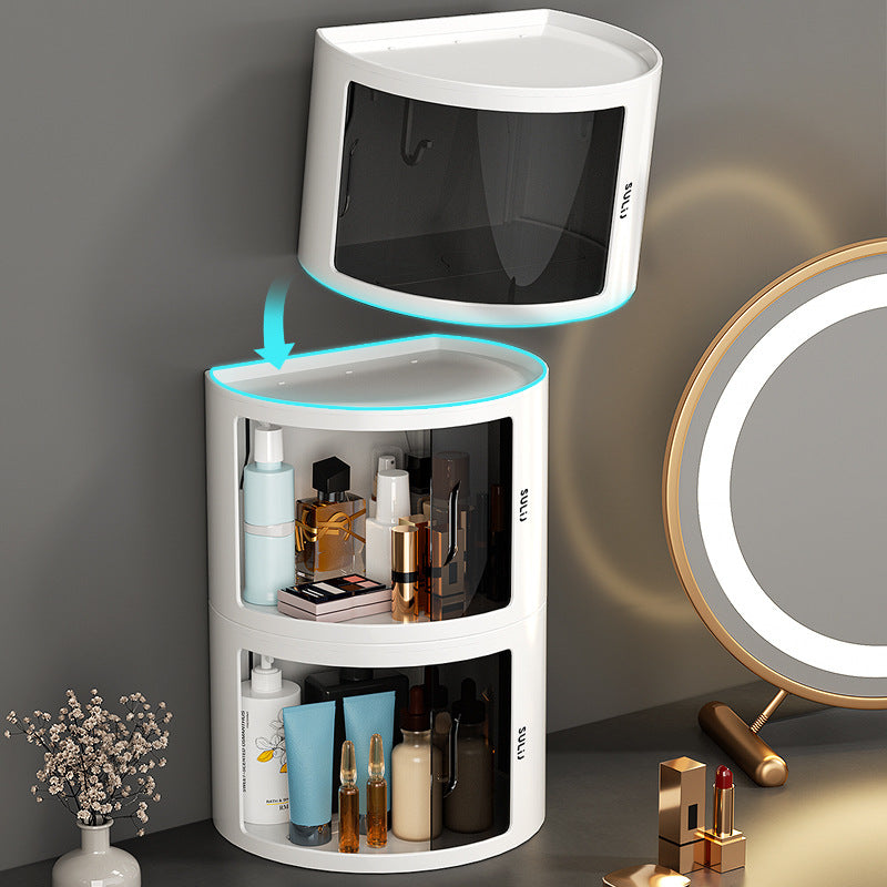 No-drill Wall-mounted Bathroom Tissue Box Shelf