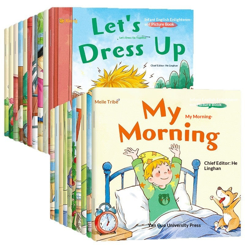 Early English Learning Picture Books For Toddlers  Complete Set Of 20 Volumes English Textbook For Beginners