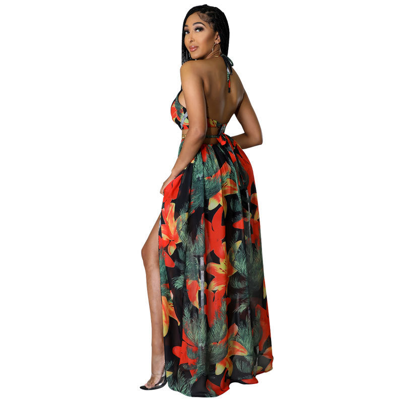 Womens Plus-size Printed Dress
