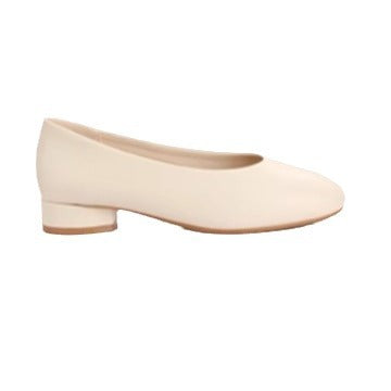 Womens Low-cut Heel-pressed Genuine Leather High Heels