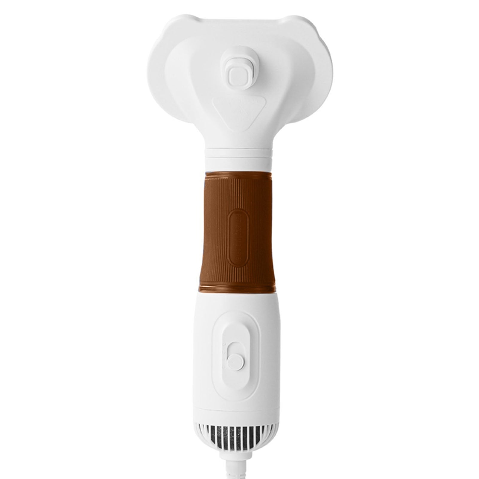 Pet Hair Dryer With Slicker Brush Low Noise 600W 3 Temperature Adjustable 3 In 1 Grooming Dog Blow Dryer For Cats Coffee