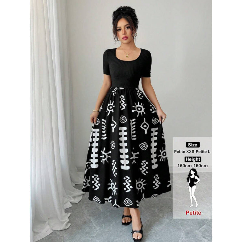 Summer European And American-style New-print Dress