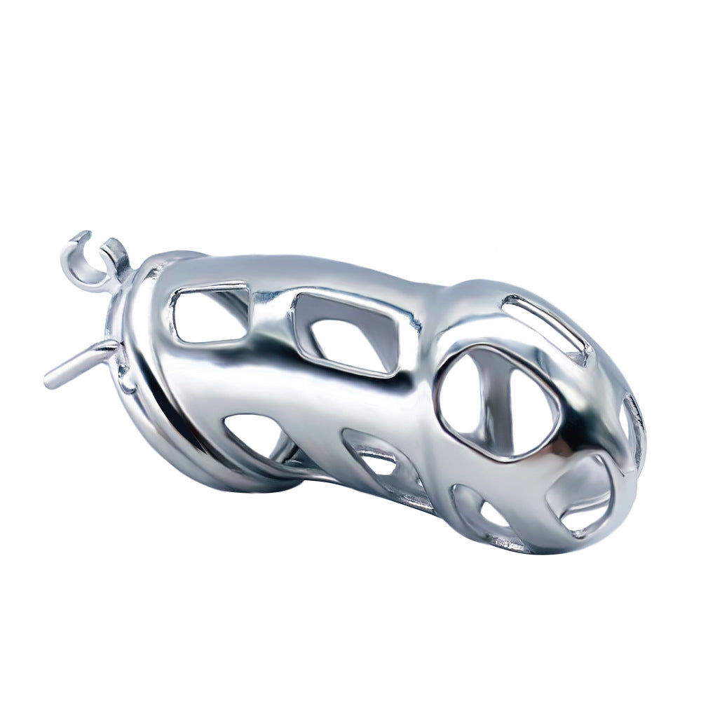 Cobra Arc Ring Men's Stainless Steel Chastity Cage Toy