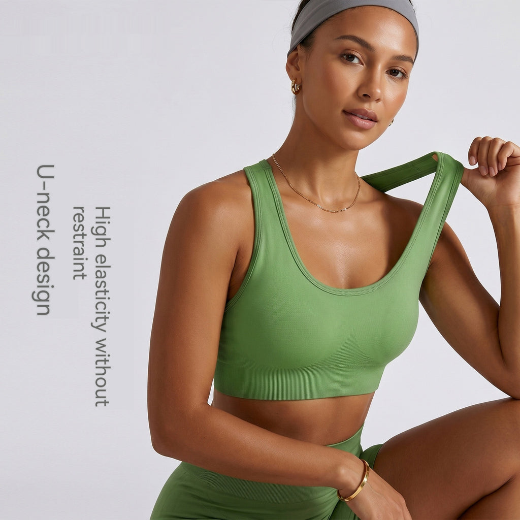 New Seamless Sports Bra With A Racerback Design