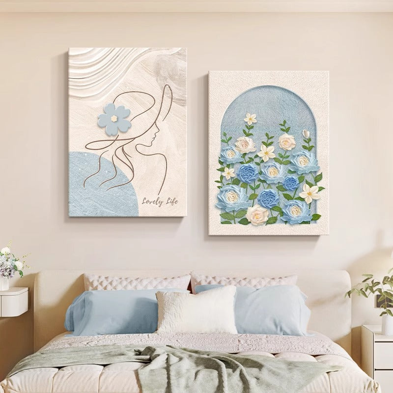 Minimalist Modern Bedroom Bedside Decorative Painting