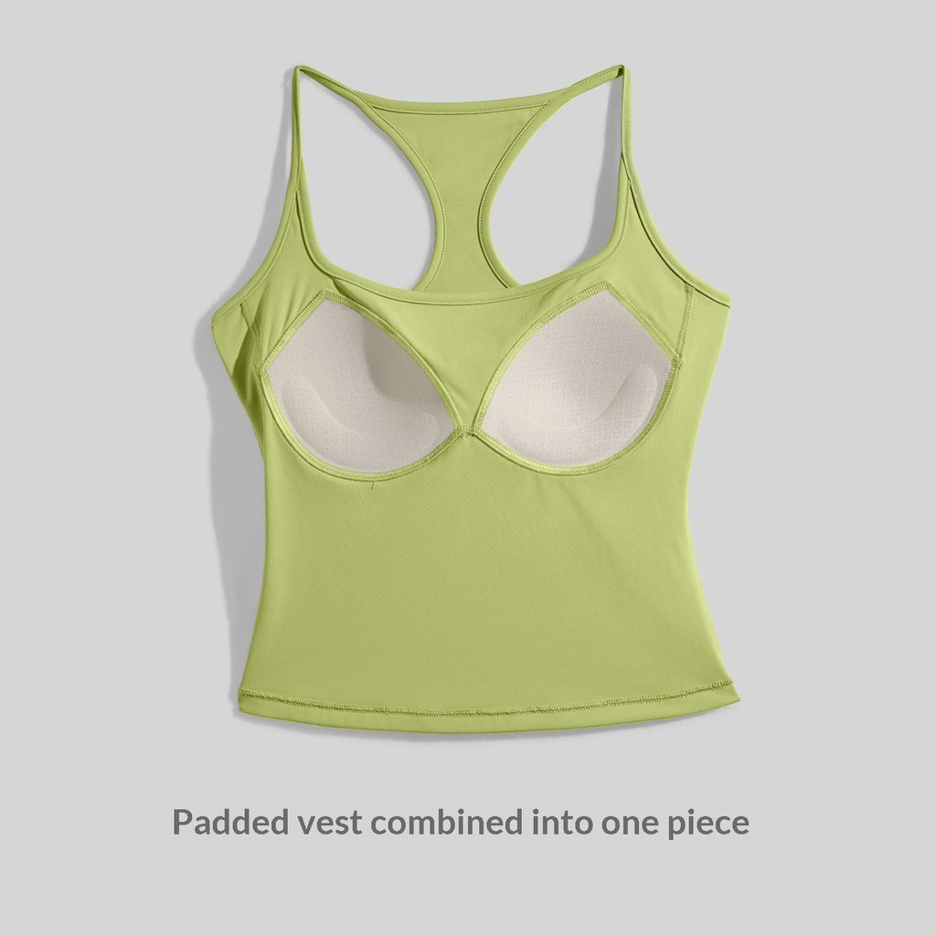 U-Neck High-Elastic Sports Underwear Womens Summer Vest