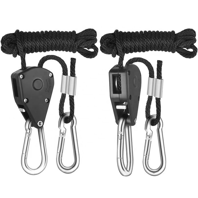Cargo Binding Rope, 1-8 Inch 6-foot Long Heavy-duty Adjustable Rope Ratchet Cargo Binding Rope  150 Pound Load-bearing Capacity With Snap Ring Buckle Fixing Device.  Plastic Gear