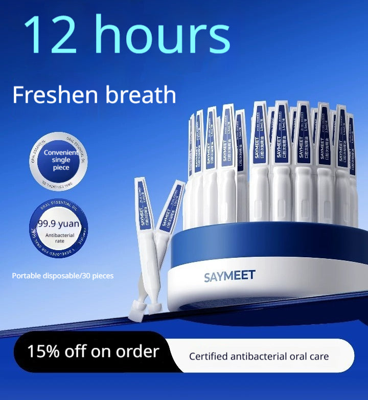 Single-use Oral Oil For A Clean Mouth And Long-lasting Fresh Breath