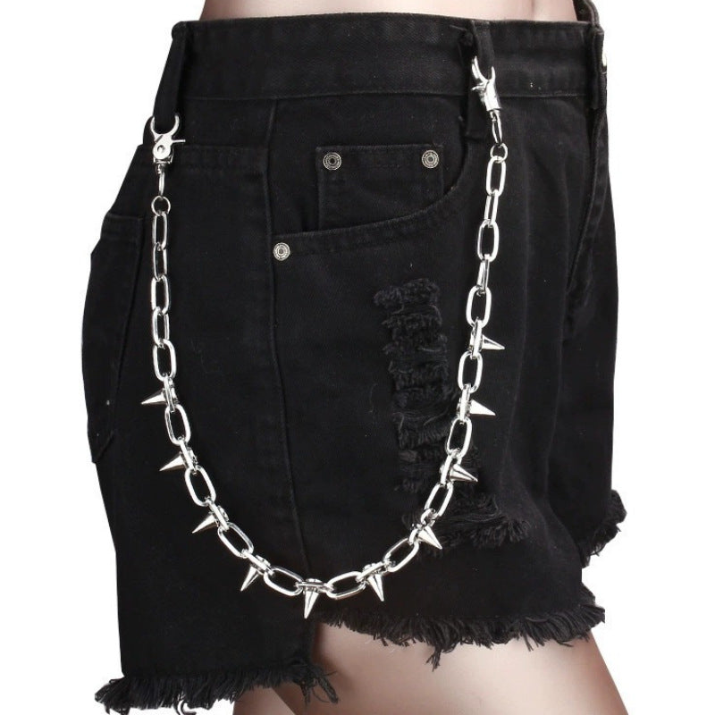 Fashionable Rivet Metal Chain Belt