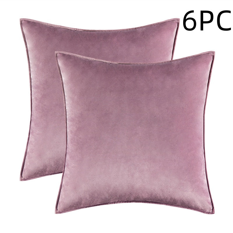 Covered Velvet Waist Pillow Cushion Cover