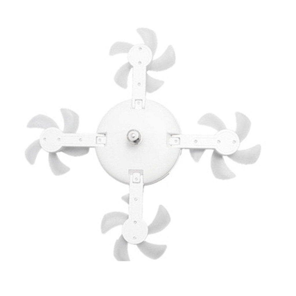 Ceiling Fan With Light And Remote E26 E27 3 Speeds 3 Colors 2 Timers Quiet Foldable Modern LED Fan Light For Living Room Bedroom 4 Heads