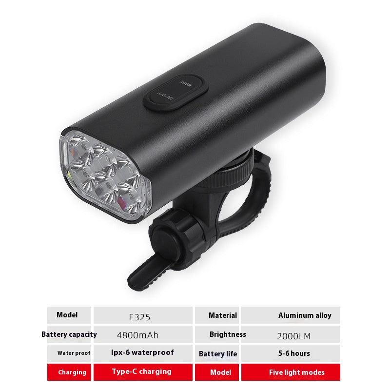 New Bicycle Headlight USB Rechargeable Cycling Light Suit