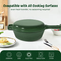 A Cast-iron Soup Pot With A Lid Safe, Reliable, And Designed To Preserve Nutrients When Stewing Bones Or Making Soup.